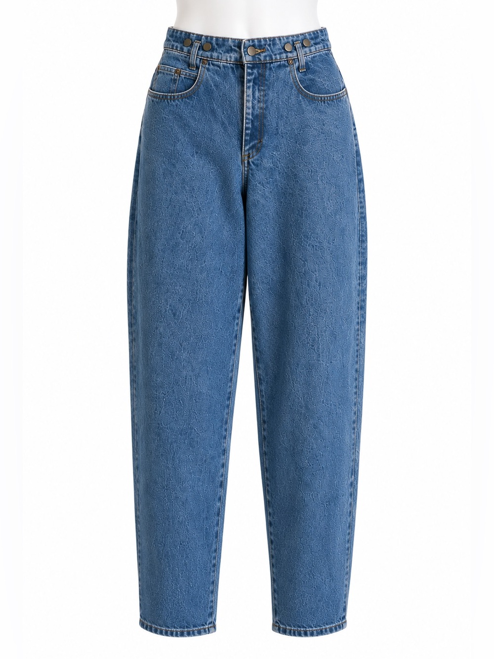 Size 33 Vintage Womens Super High Waisted Mom Jeans Medium Wash Denim